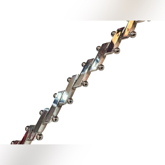 Heavy Mexican Sterling Silver Link Bracelet (8”) - Picture 8 of 9